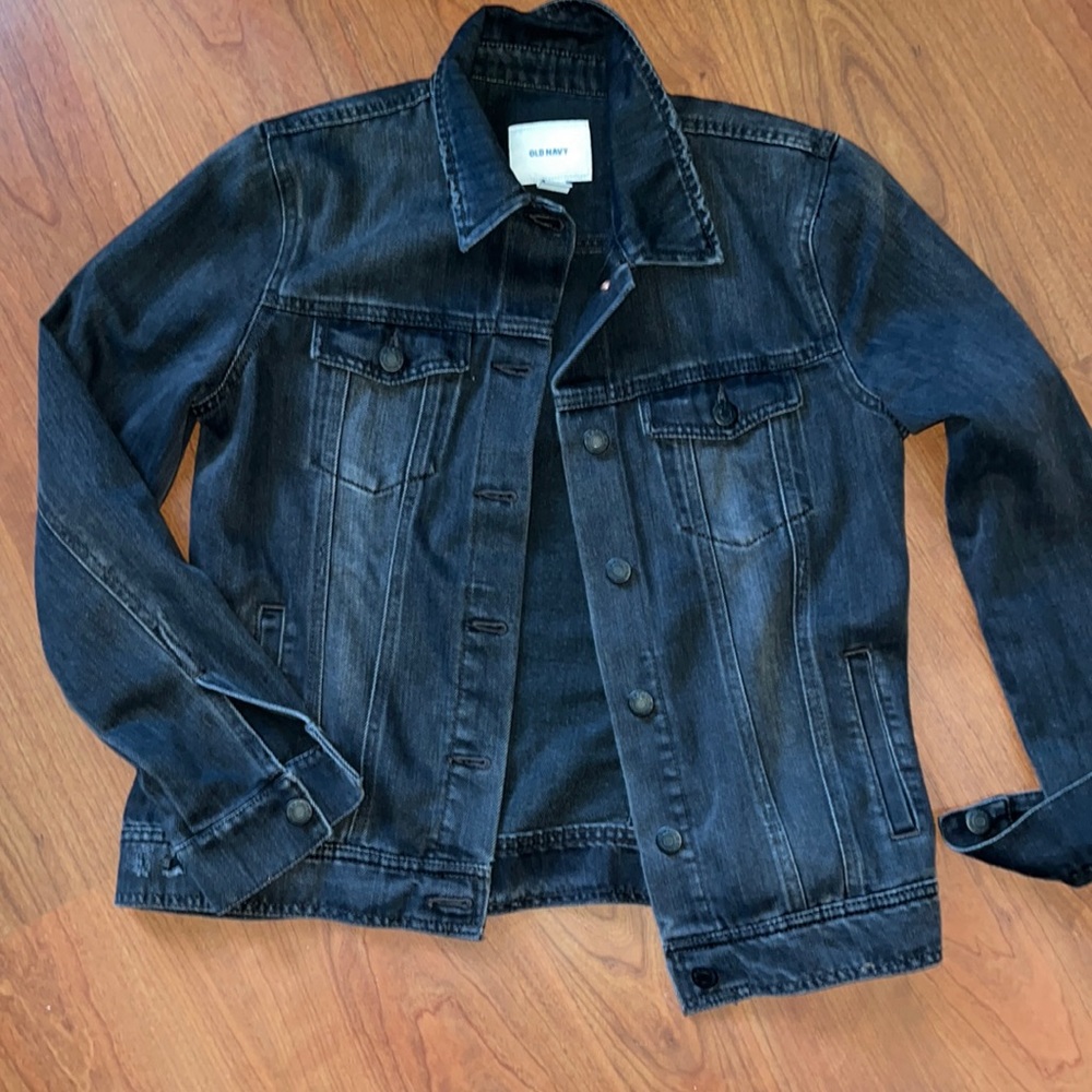 Black woman denim jacket